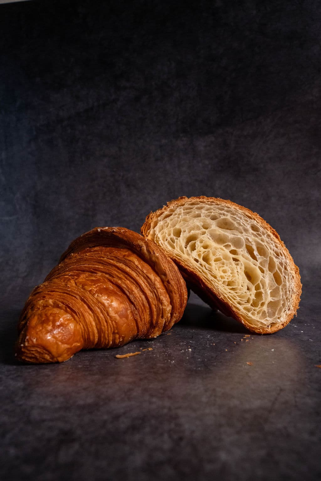 Hand-laminated croissants